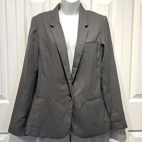 Silence+Noise‎ Black/White Lined Blazer Size L(runs smaller) NWOT - Picture 1 of 13